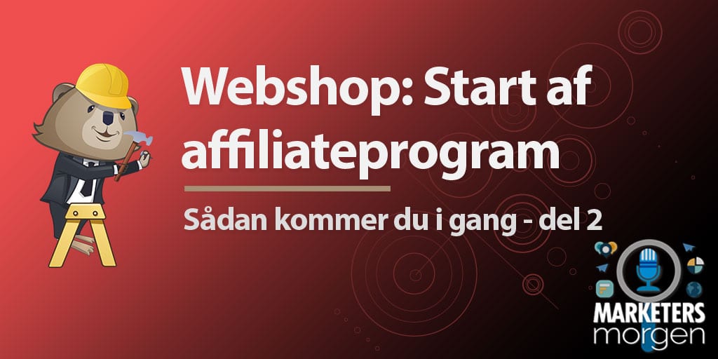 Webshop: Start af affiliateprogram